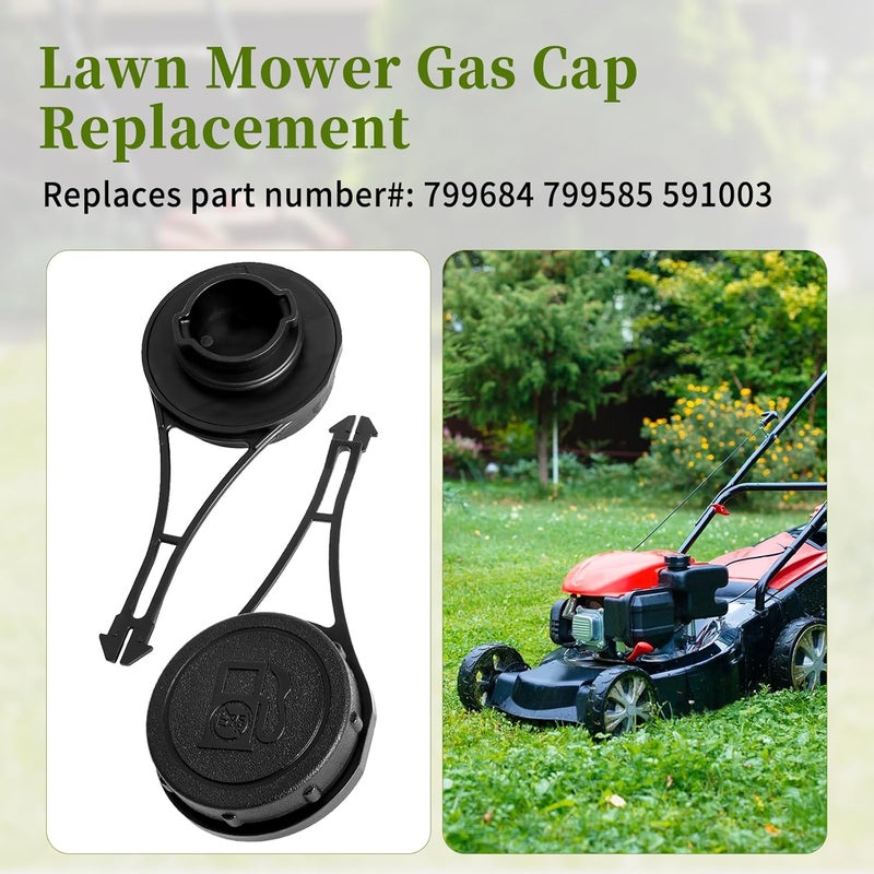 CLSR2U Gas Cap Fit for B&S Mower - Fuel Tank Cap Fit for Briggs and Stratton 625e, Troy Bilt 200 100 Mower with 550EX engine Engines, Gas Tank Caps Fit for Craftsman Husqvarna Toro Lawnmower, 799585 - Image 5